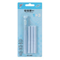 Push type automatic children's eraser in four colours with 12cm by 8cm PVC construction