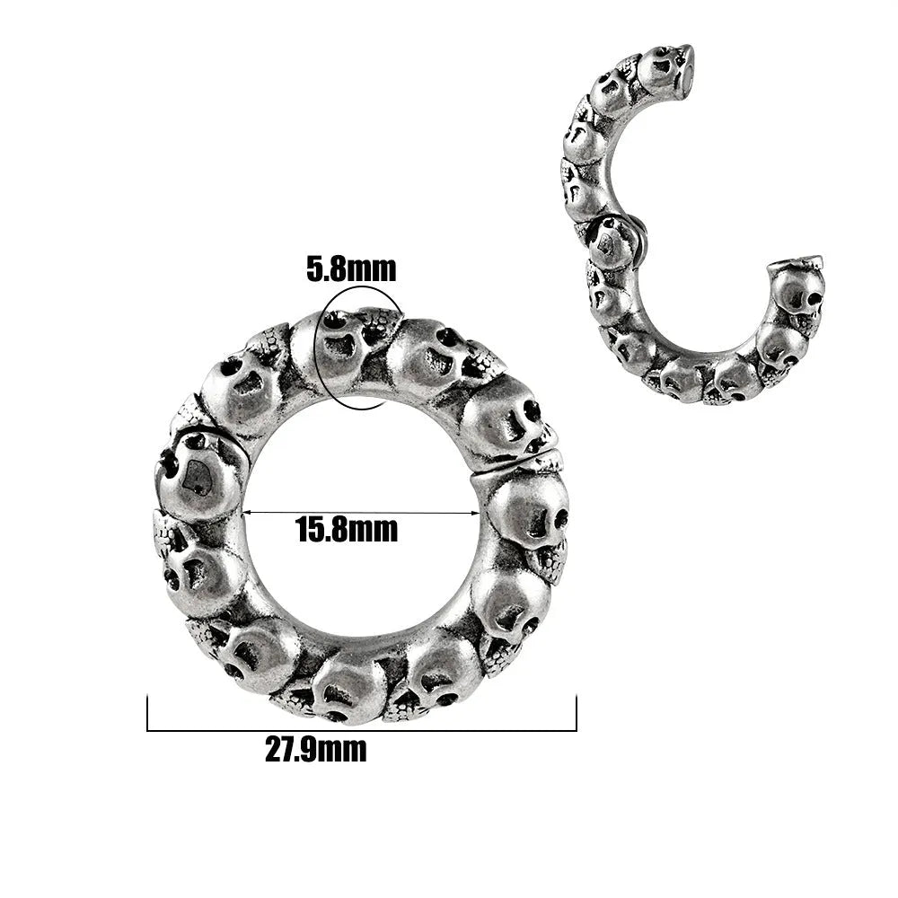 Stainless steel fashion earrings with shaped totem patterns in various electroplated colours