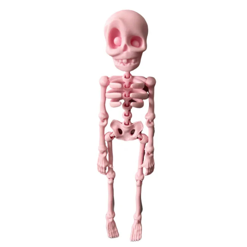 3D printed PLA skull refrigerator magnet decoration in multiple colours with 18cm height
