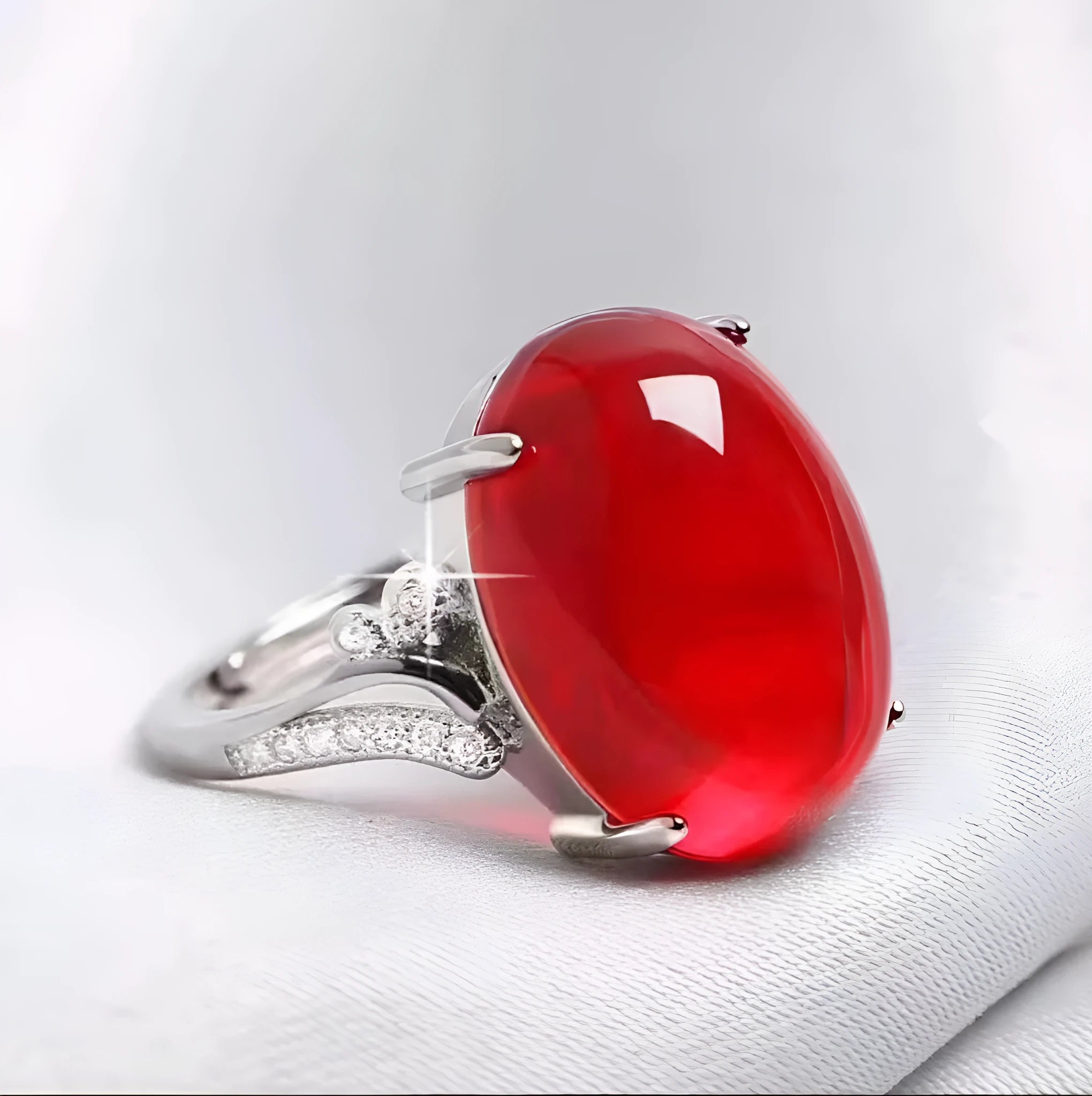 Natural sapphire ring with adjustable opening in ethnic geometric design