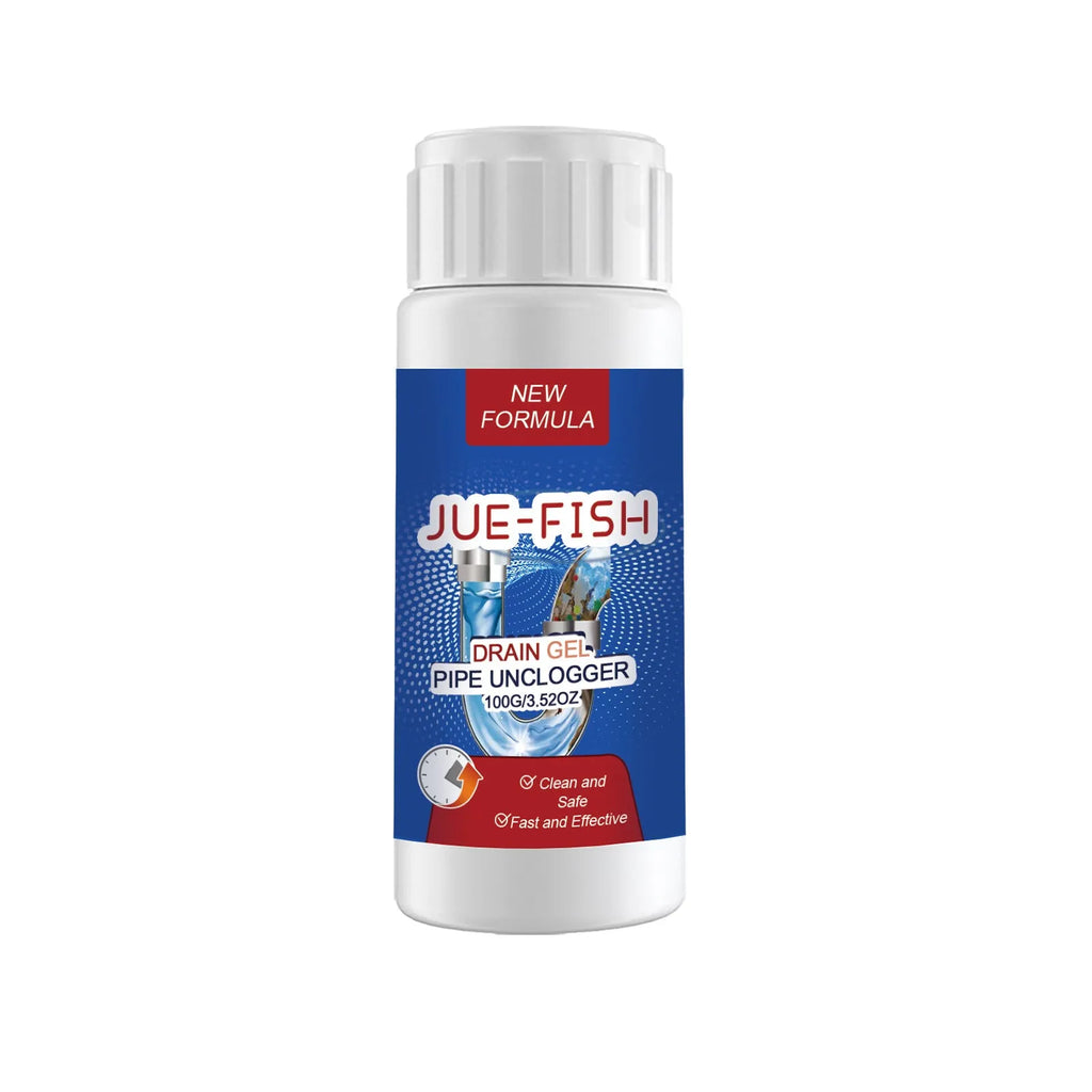 100g pipe dredge agent powder in 11 x 4.3 x 4.3 cm container for sewer and toilet cleaning