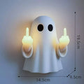 White ghost statue night lamp with modern design for Halloween decoration