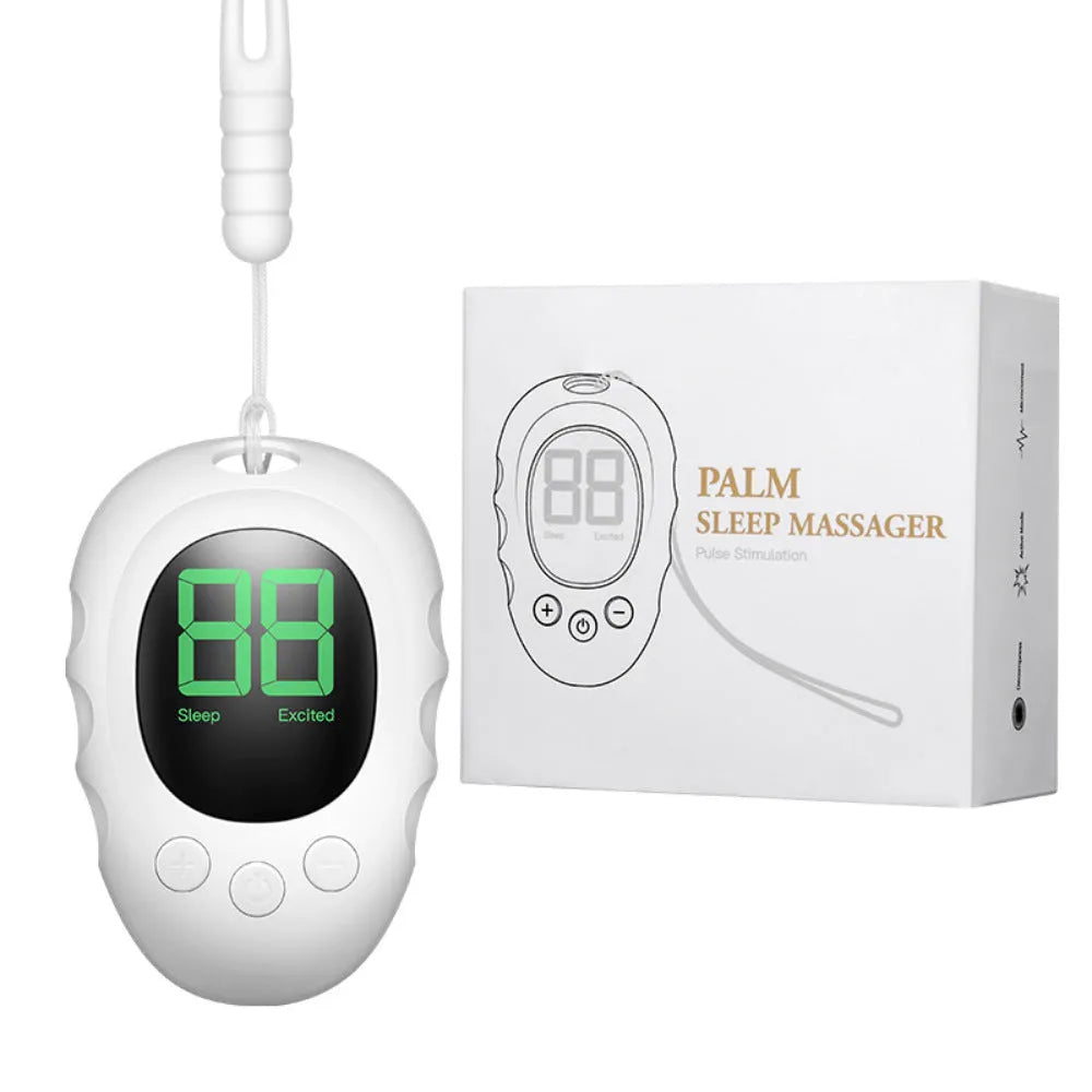 Silicone sleep monitor hand grip device in white colour with charging cable
