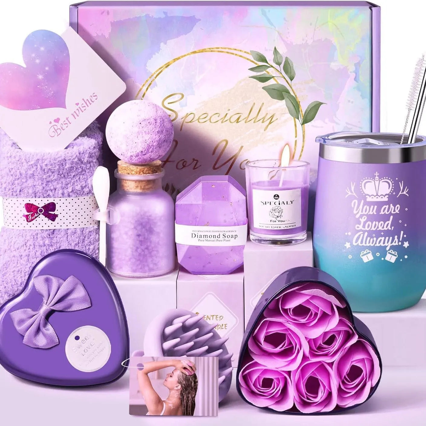 Soy wax aromatherapy candle gift set with multiple colour suit options in gift box