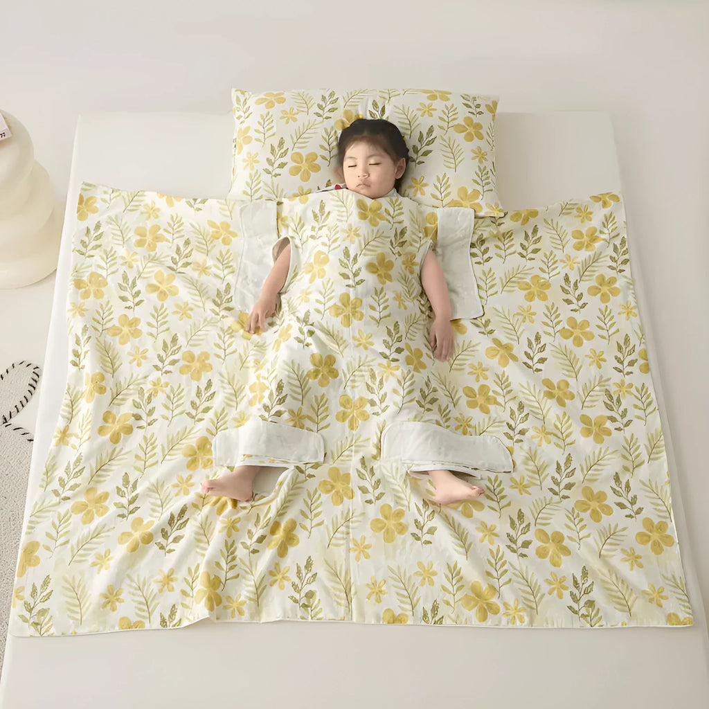 Anti-kick sleeping bag multifunctional blanket in various colours and sizes