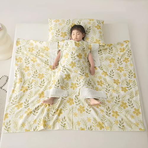Anti-kick sleeping bag multifunctional blanket in various colours and sizes