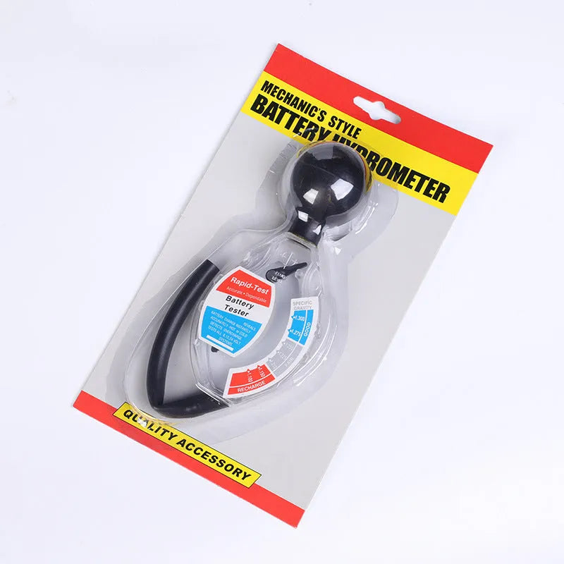 Suction electrolyte hydrometer for lead acid battery specific gravity testing with ABS construction