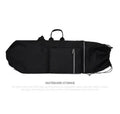 Lightweight waterproof nylon skateboard bag in camouflage colour with skateboard and fishing rod storage