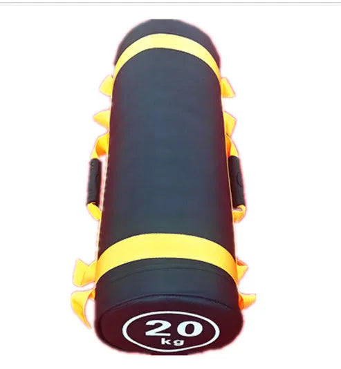 Fitness Energy Sack Power Bag weight training sandbag in flat white leather finish