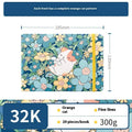 Feiluniao handmade fabric watercolour sketchbook with decorative cover, shown at 185mm length.