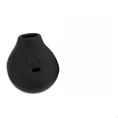 Black and white silicone earphone sleeves for Samsung Galaxy S6 Edge earbuds models G9200 G9250