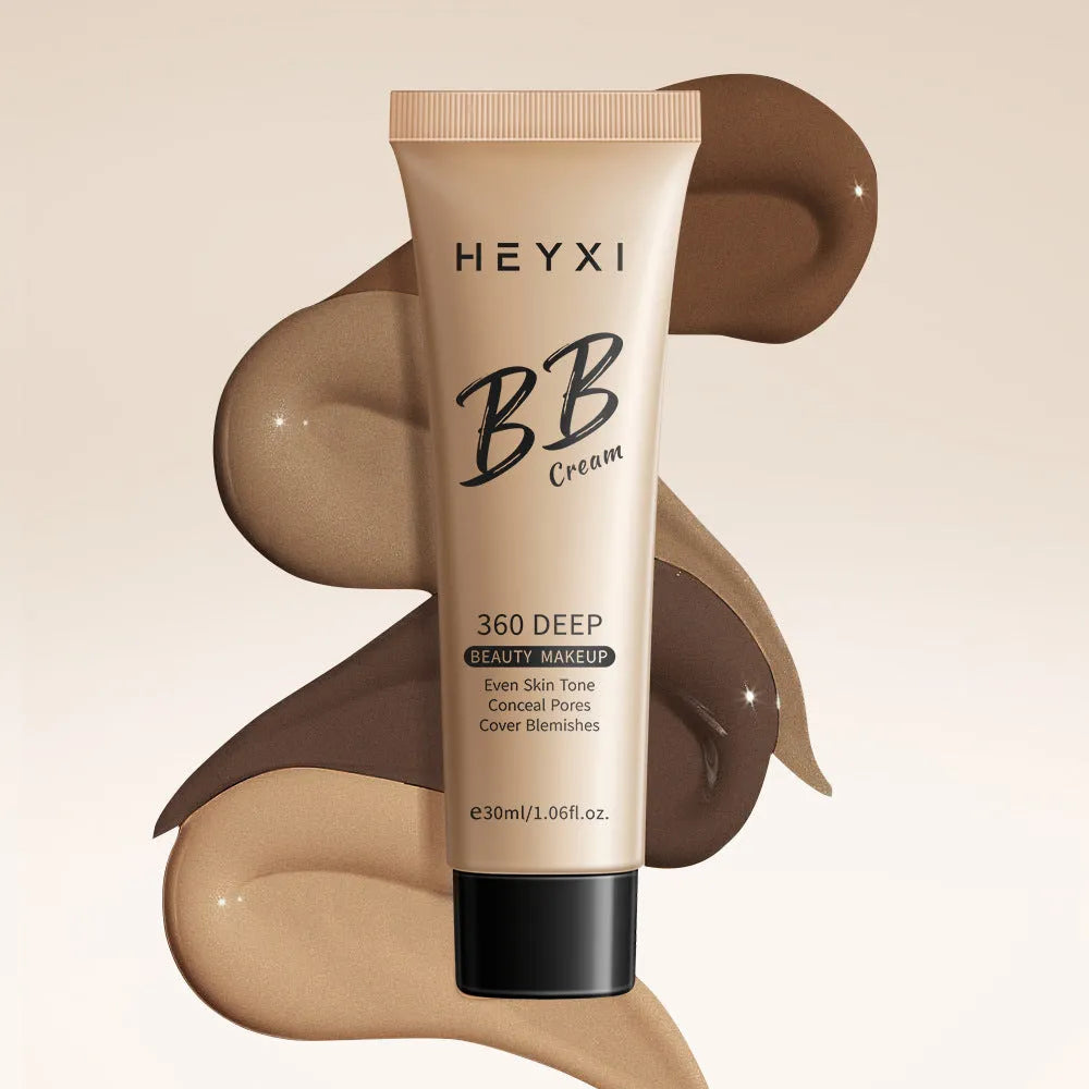 Waterproof sweat-proof BB cream in four colour shades for universal skin types