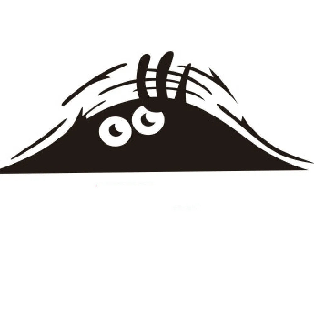 Large 19cm by 7cm self-adhesive body sticker showing four face design options.