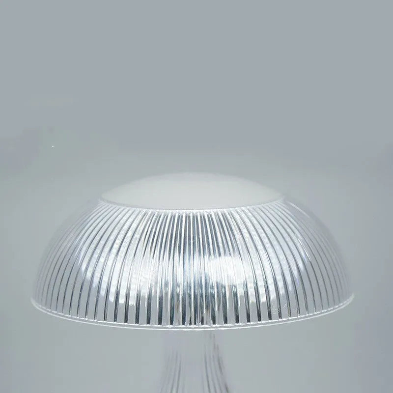 Clear acrylic USB rechargeable touch control night lamp with three colour changing modes