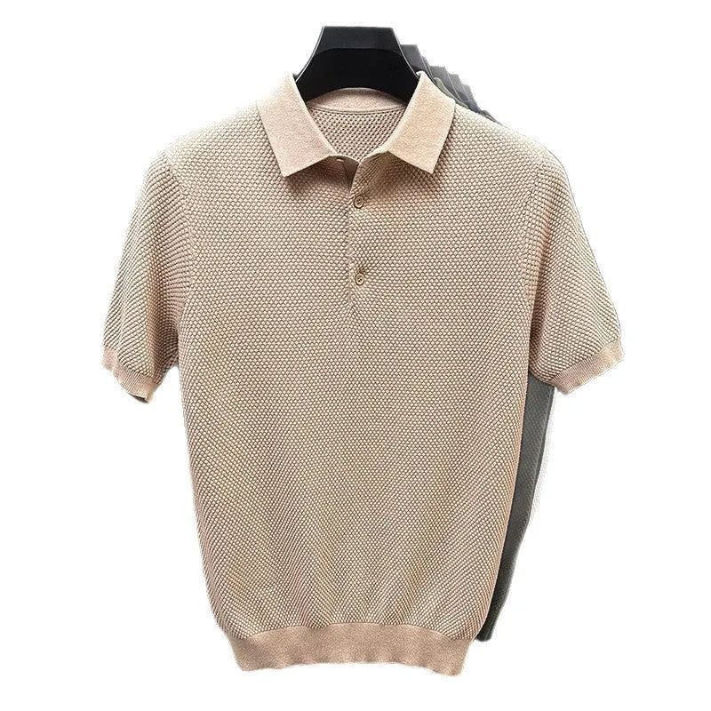 Loose fit cotton short sleeve pullover sweater in various colours with size chart