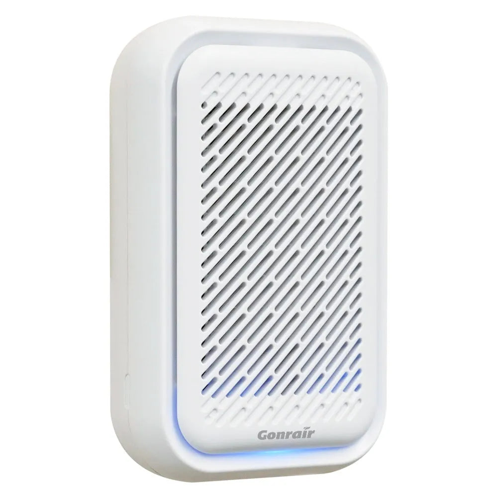 White wall-mounted direct plug-in air purifier for rooms under 10 square metres