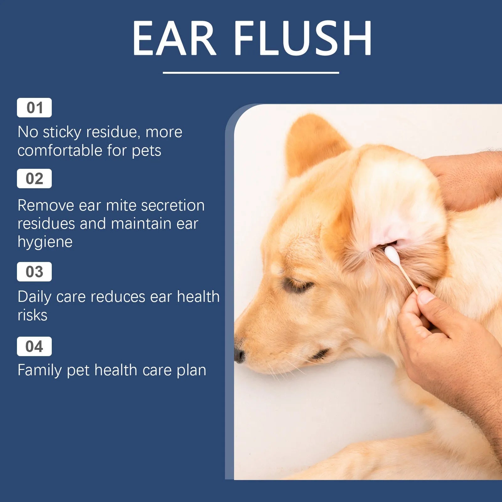 100ml bottle of pet ear cleaner for dogs and cats for gentle earwax removal
