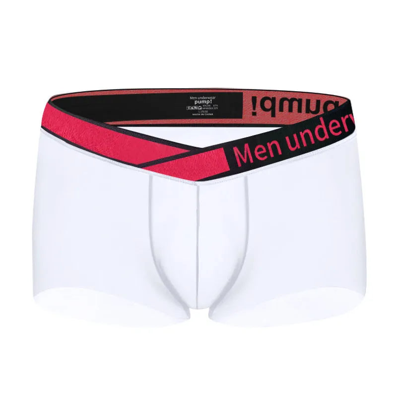 Men's low-waist nylon underwear with gradient laser detailing in black colour
