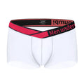 Men's low-waist nylon underwear with gradient laser detailing in black colour