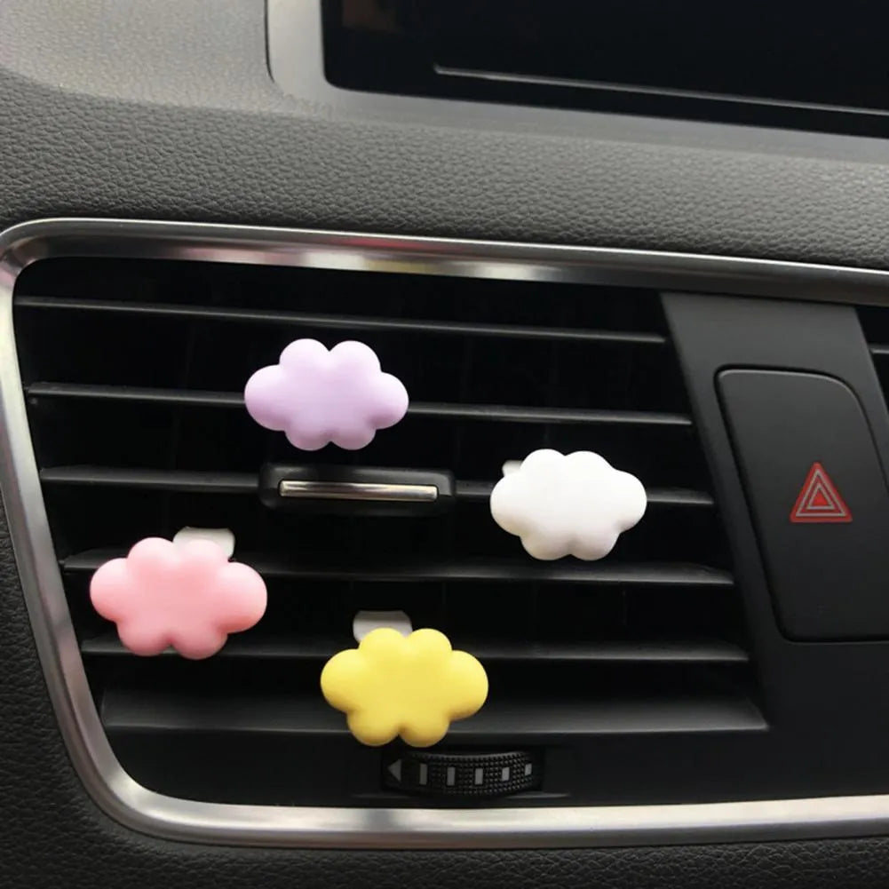 Baiyun cartoon car fragrance clip in six colours for vehicle air vent mounting
