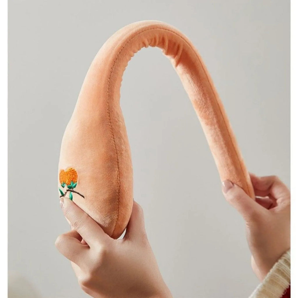 48 cm back pounding percussion massage stick with zipper style and meridian flap persimmon pattern