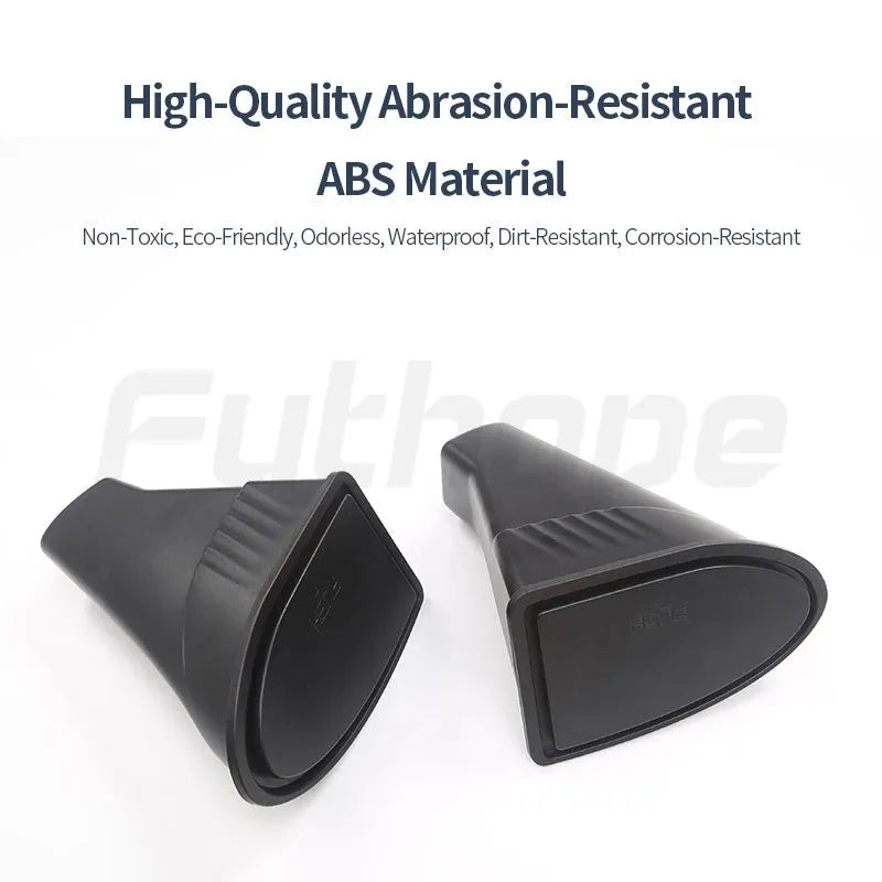 Black ABS plastic car door storage box for Tesla Model Y front doors