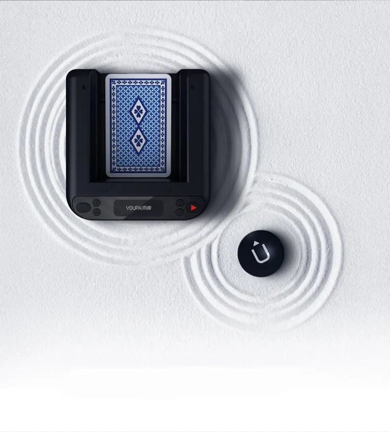 Third generation plastic automatic dealing device for poker games and card distribution
