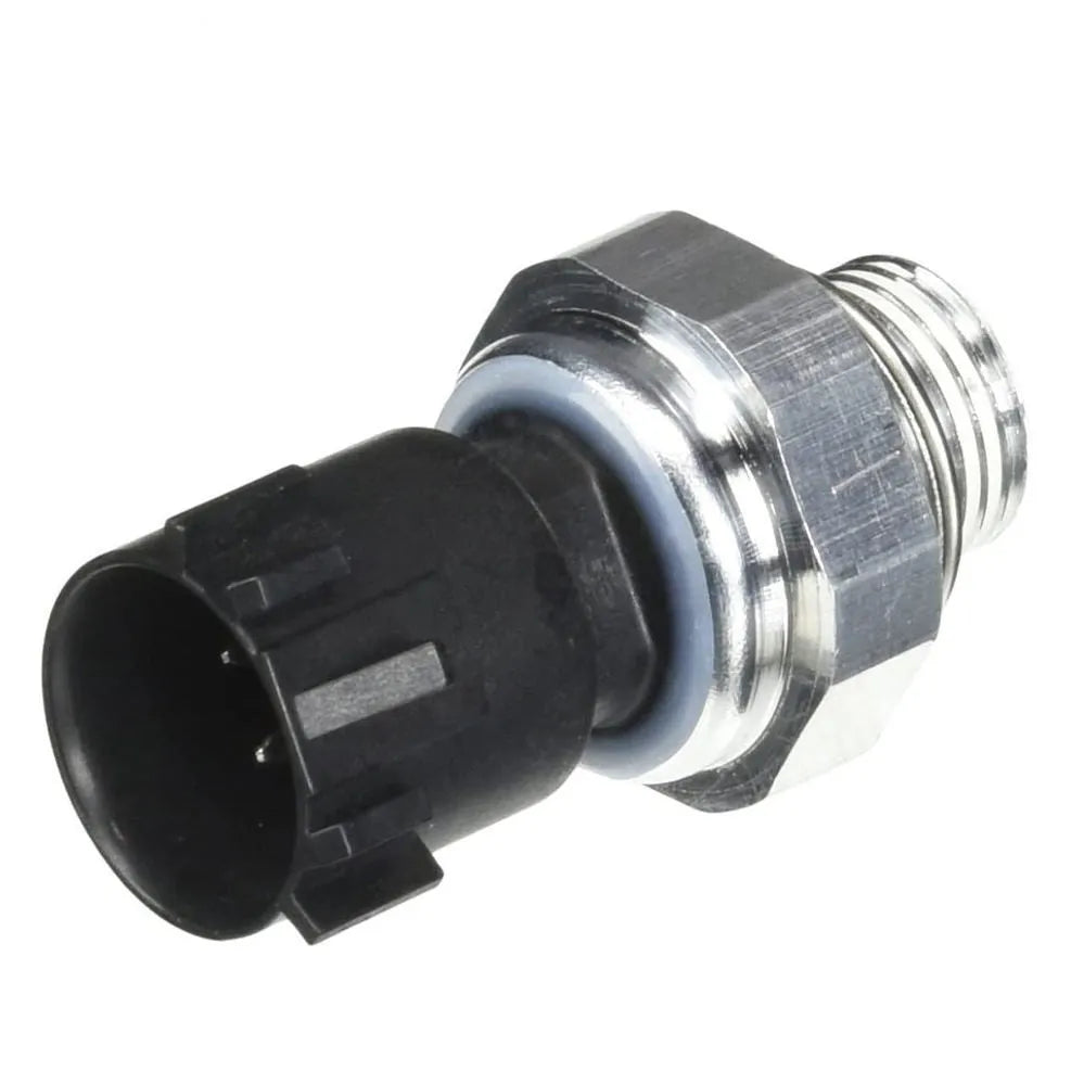 Silver automobile fuel pressure sensor with simple design for vehicle fuel system monitoring