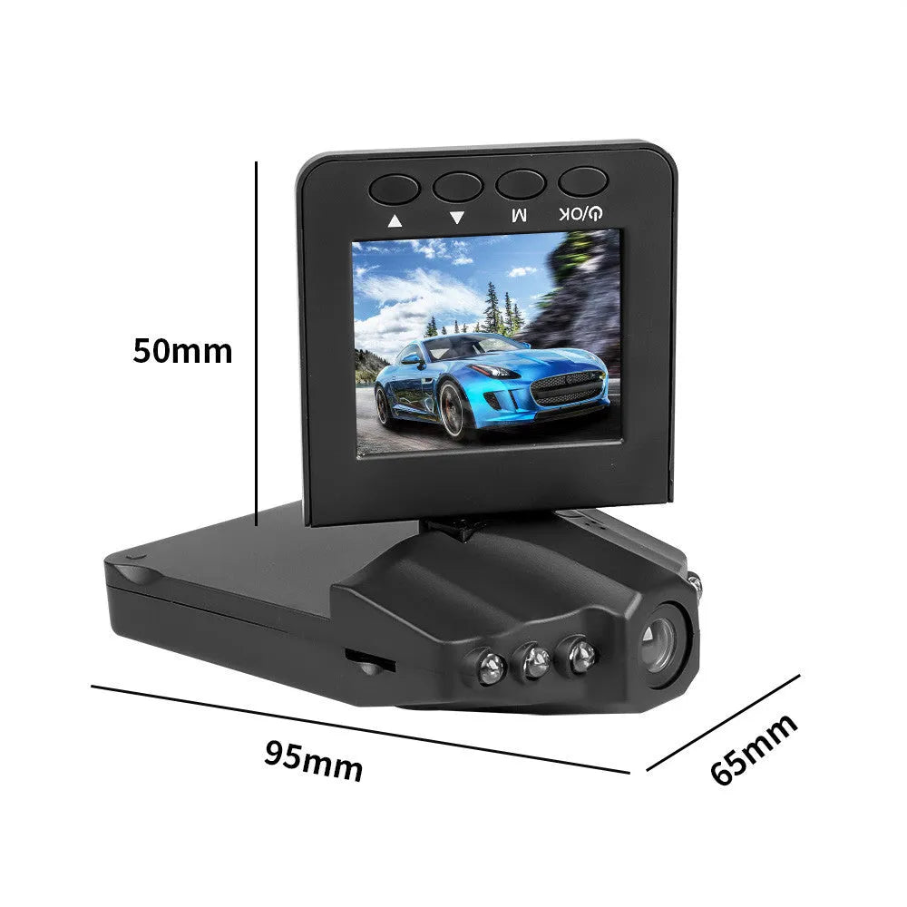 H198 HD car dashboard camera DVR recorder with screen and infrared lights
