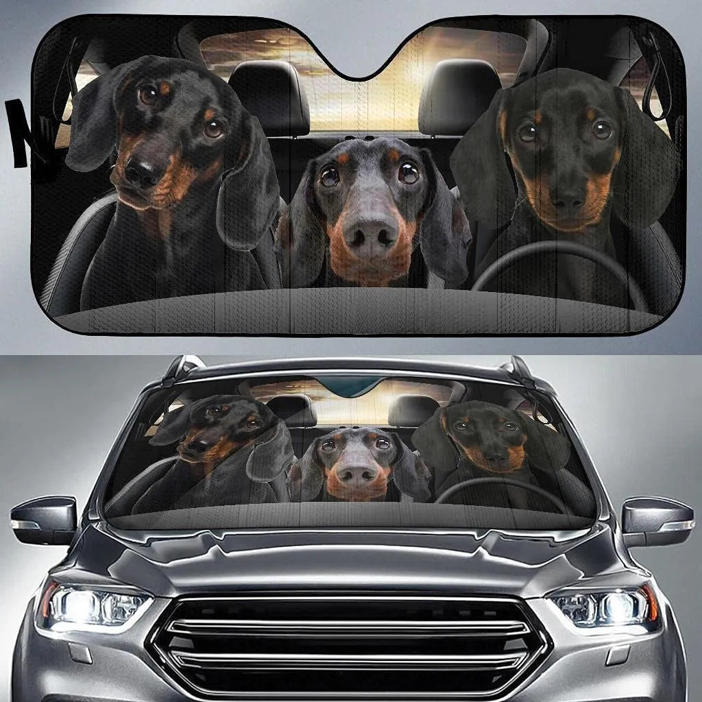 Car front gear snow protection cover with aluminium foil fabric and lanyard installation, size Dog 130 70