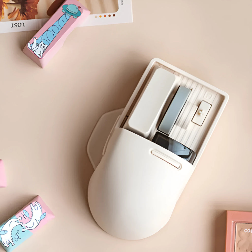 Xiaoqiao wireless computer mouse with 7 buttons and four-way roller in standard 100-120mm ergonomic design