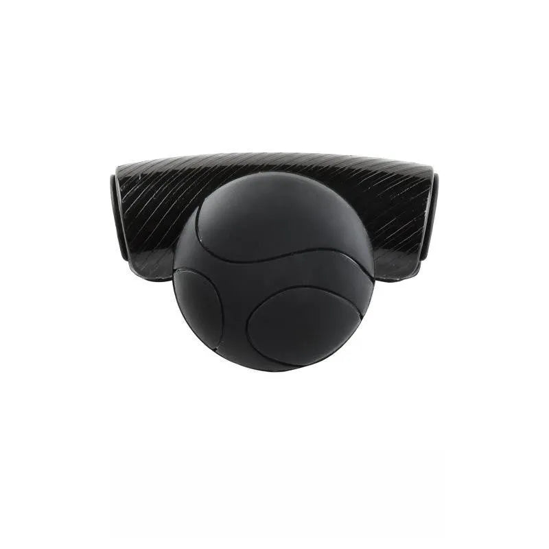 Steering wheel assist ball with metal bearing and silicone grip for single-handed vehicle control