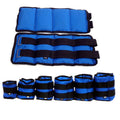 Track and field legging sandbags with Oxford cloth construction showing six weight options from 1kg to 6kg