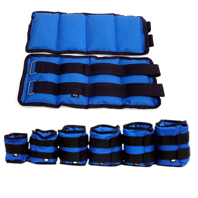 Track and field legging sandbags with Oxford cloth construction showing six weight options from 1kg to 6kg