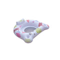 White U-shaped inflatable pool float with luminous elements