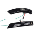 Ford Focus Mondeo rearview mirror waterfall light with blue and yellow two-tone illumination for 2008-2018 models