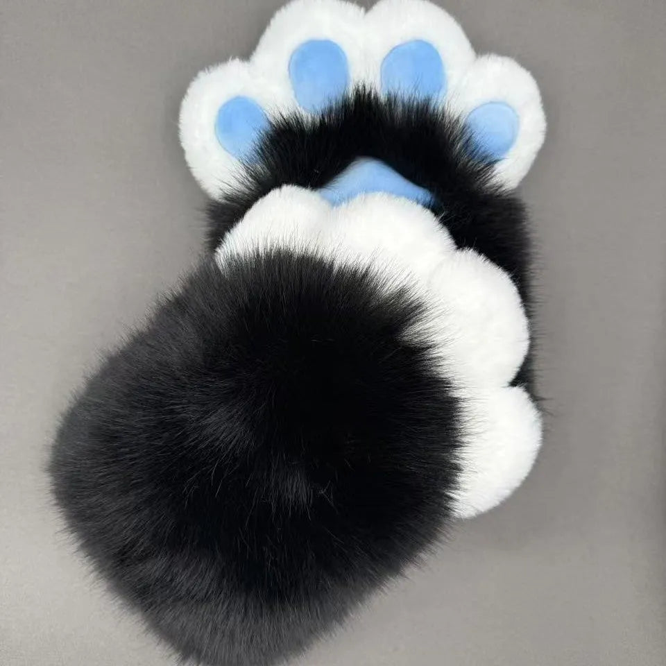 Colourful animal claw cosplay gloves in multiple colour combinations with nylon construction