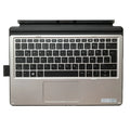 Wireless multimedia keyboard for Elite X2 and Pro X2 tablet bases on a desk.