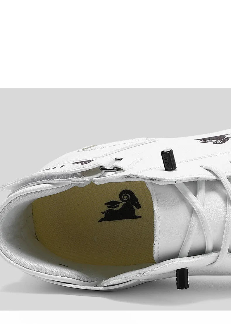 High top octopus men's shoes in khaki colour with rubber sole and microfiber upper