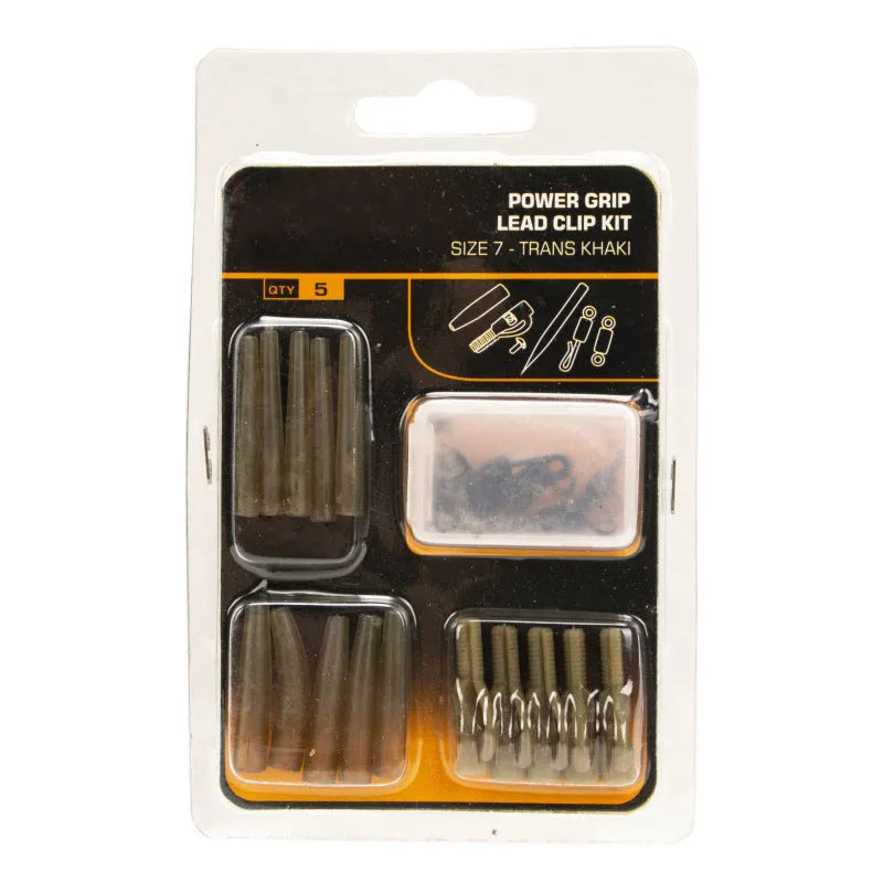 30-piece carp fishing accessory set with anti-winding pipes and threaded components