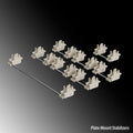 Keyboard stabiliser bars mechanical keyboard accessories in black and milky white colours