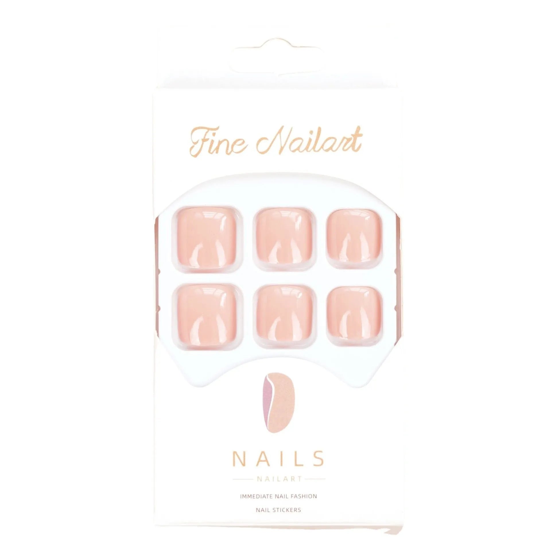 Fashion personality toe nail stickers with skin colour finish and glue application