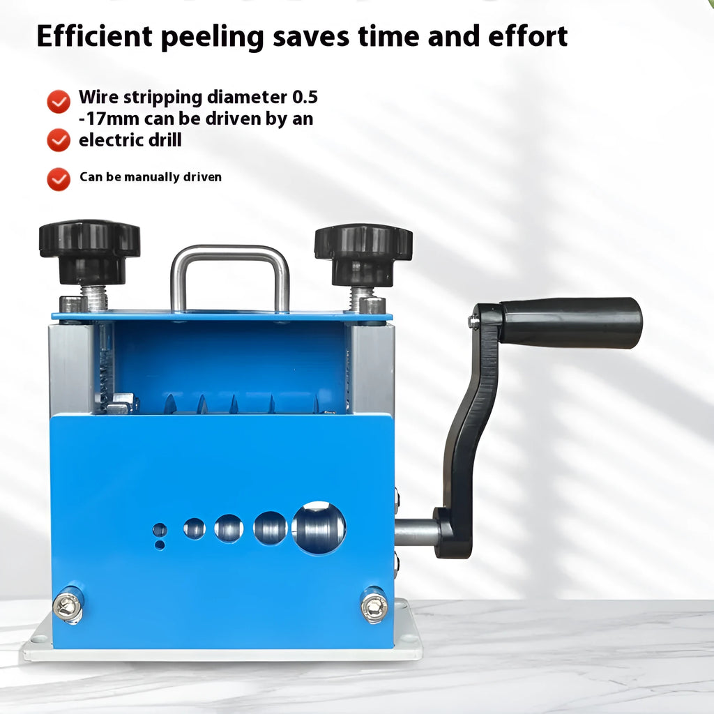 SD-017 manual wire stripping machine for household wires 0.5-17mm diameter