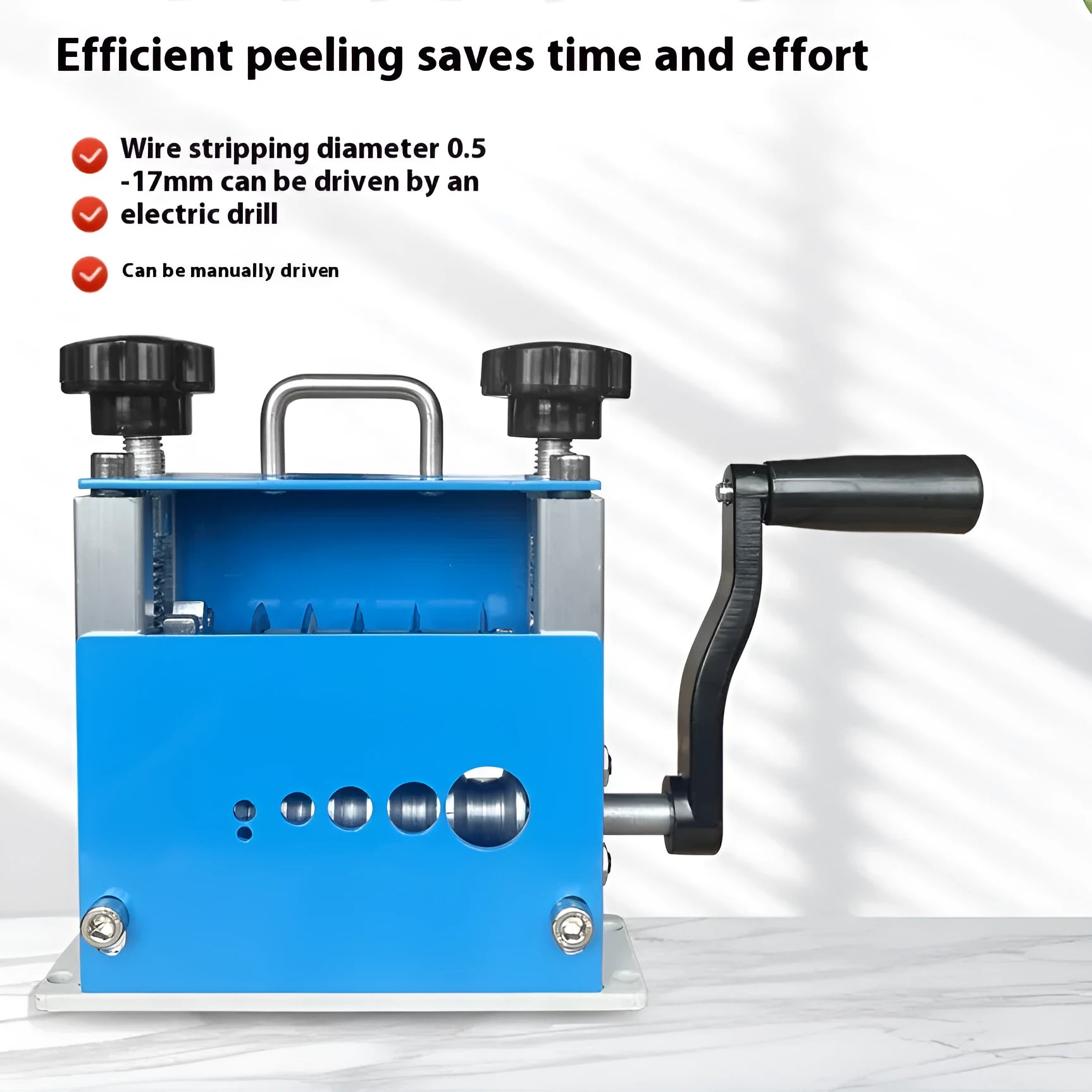 SD-017 manual wire stripping machine for household wires 0.5-17mm diameter