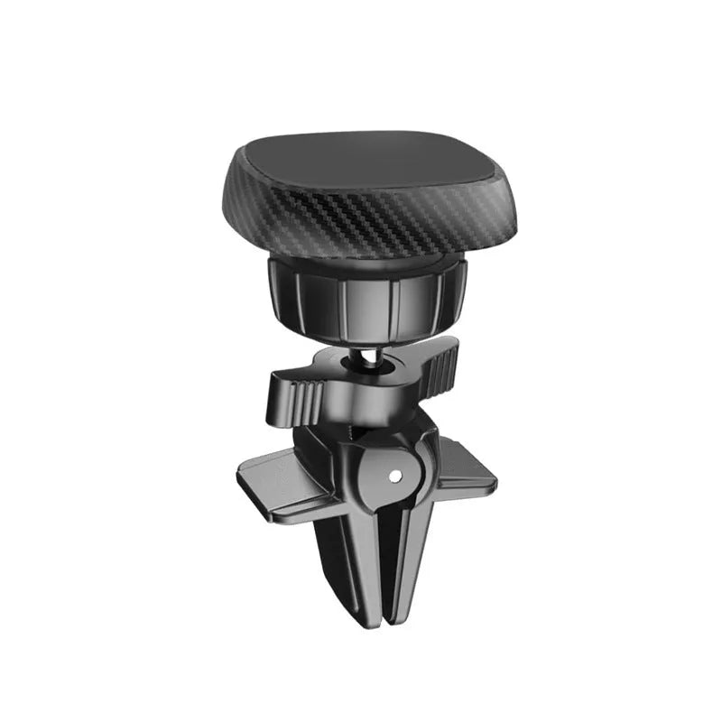 Black car air vent magnetic phone holder with round and square head style options