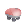 Blue electric pet massager with four rotating heads for cat and dog muscle relief