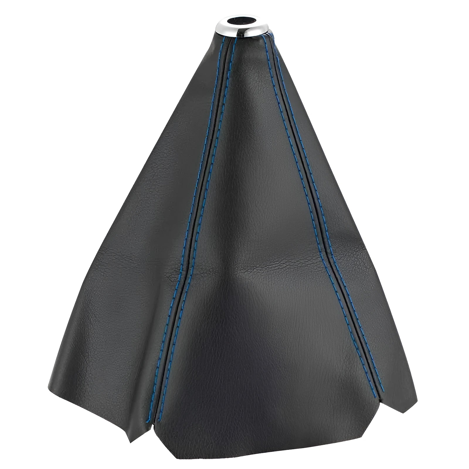General Motors black line PU leather gear lever dust cover for manual gearbox protection.
