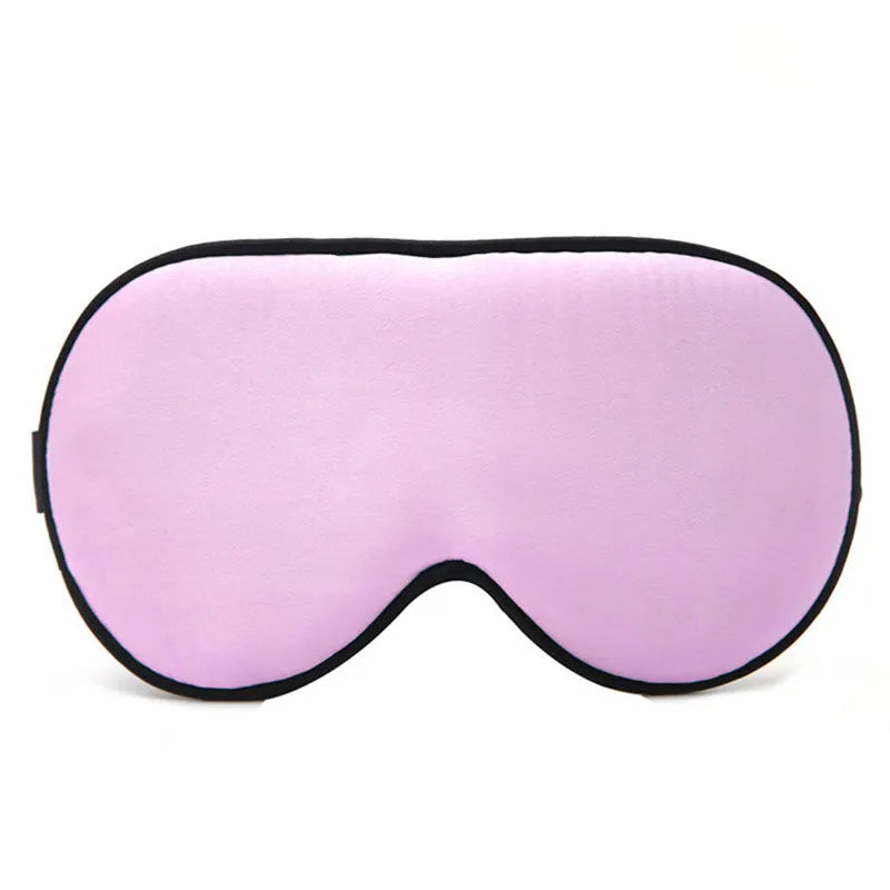 Double-sided mulberry silk eye mask with embroidered design in multiple colour options