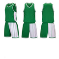 Men's basketball training uniform set in polyester with matching shorts