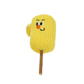 Corn cob shaped polio wood cat dental chew toy with catnip for tooth cleaning